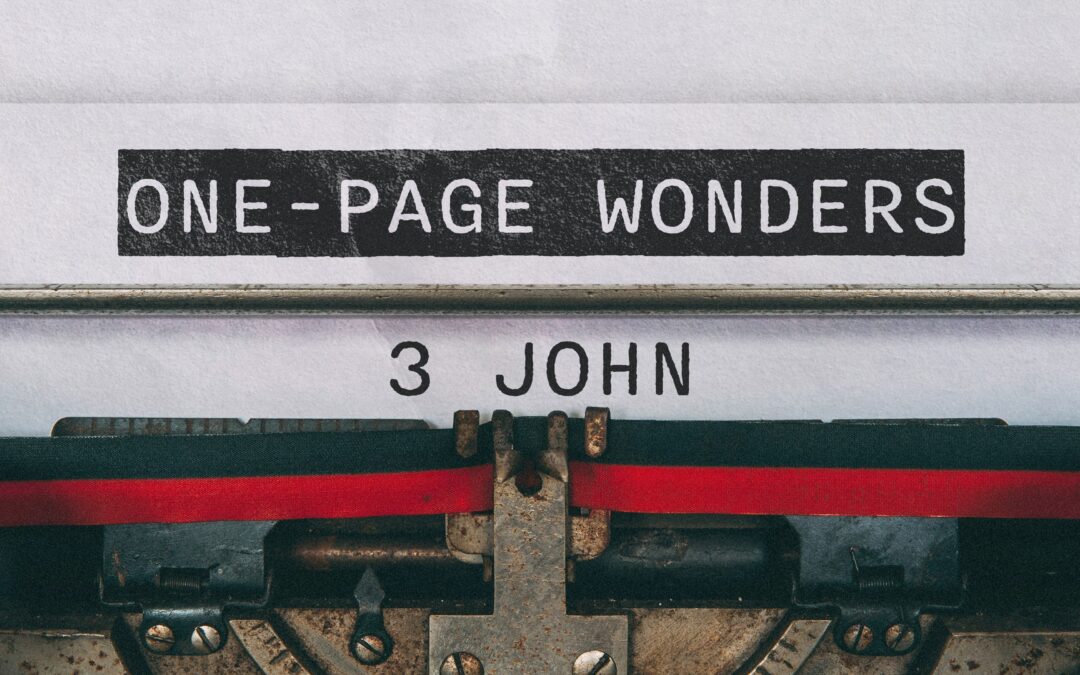 Spiritual Wellness Check: Lessons from 3 John